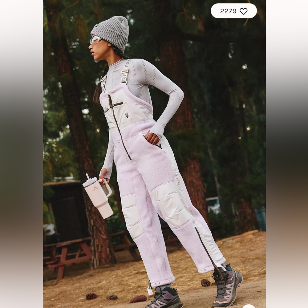 Free People Hit the Slopes Overalls ****brown